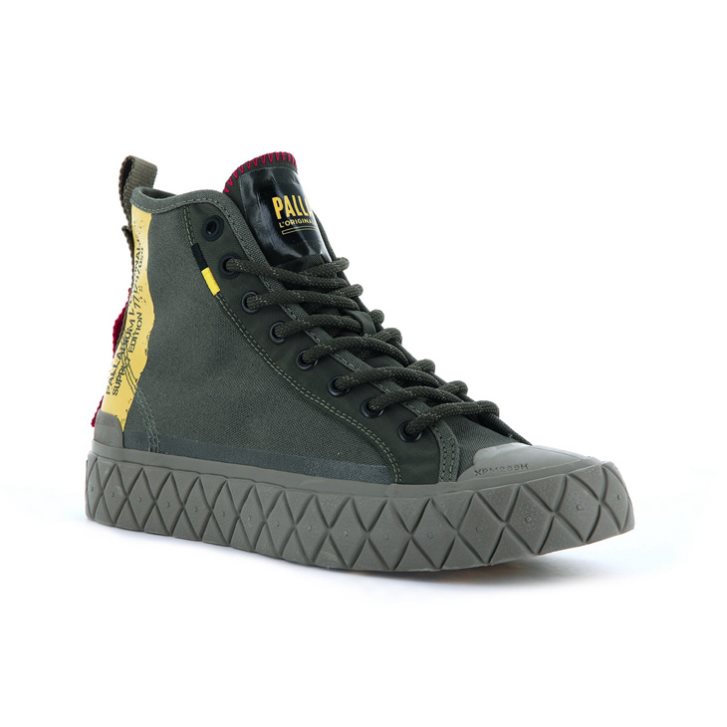 Dámské Tenisky Palladium Palla Ace Supply Mid High Tops Zelene | CZ YFW-15M